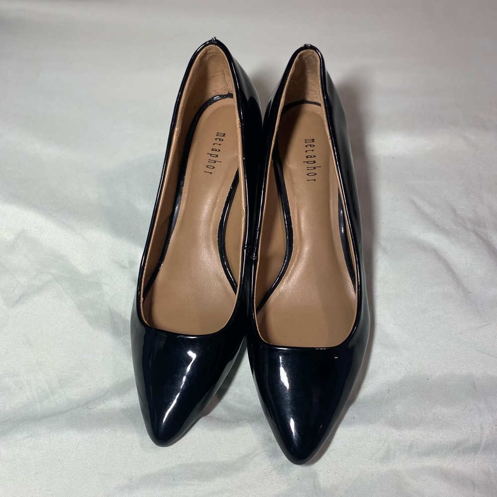 - Metaphor- 
-Classic Black Patent Leather Heels- 
-Size 6 1/2 US Women’s-